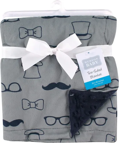 Vista 2 de Hudson Baby - Manta unisex.de felpa para bebé, talla única , Gentleman