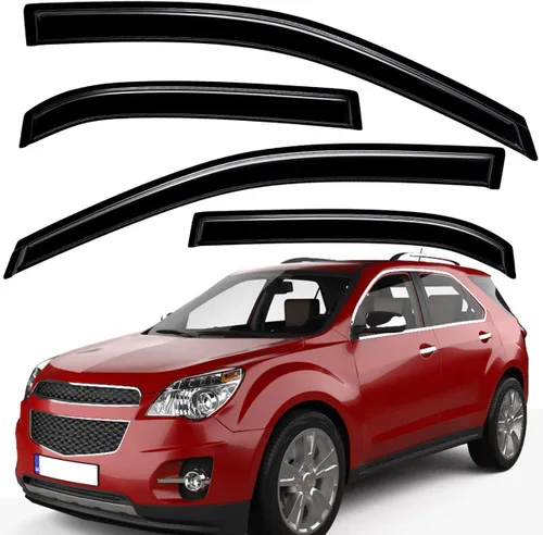 Vista 8 de Lightronic Visera de ventana de ventilación automática con clip extra duradero, compatible con Chevrolet Equinox 2010-2017, protección UV, deflector