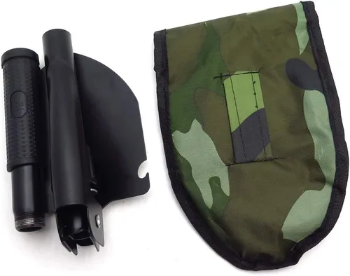 Vista 7 de HTTMT- ET-Shovel001 - Pala plegable militar multifuncional Pala de supervivencia de emergencia jardín camping