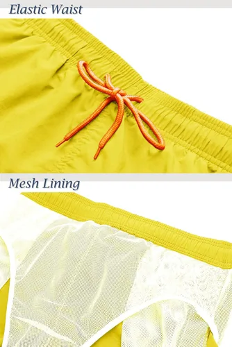 Vista 5 de TACVASEN Mens Summer Swim Trunks Quick Dry Surf Boardshorts Bathing Suit Shorts with Mesh Lining