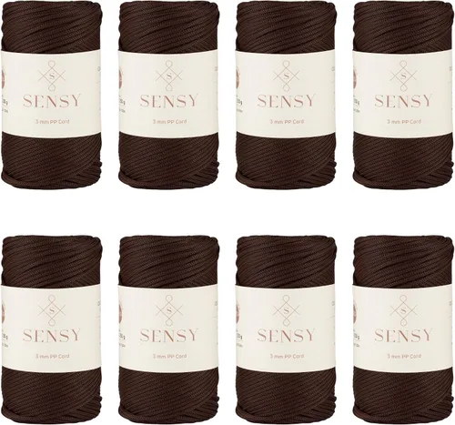 Vista 19 de Cuerda de poliéster Sensy Premium de 3 mm, 120 metros, 100% cordón de polipropileno, cuerda de macramé de 3 mm, cordón para bolsos de ganchillo