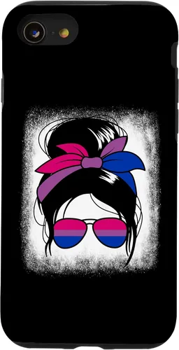 Vista 18 de iPhone 16 Bisexual Messy Bun Bi Sexual Women's Bisexual Case