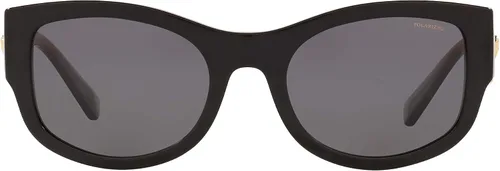 Vista 3 de Versace Gafas de sol para mujer marco negro gris oscuro lentes polares 2165in