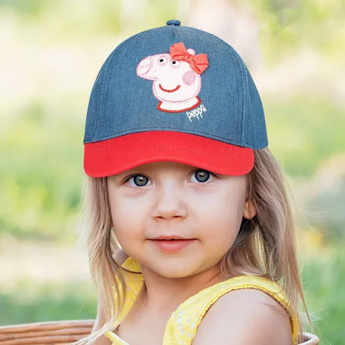 Vista 2 de Hasbro Gorra de béisbol para niñas, Peppa Pig ajustable, para niños de 2 a 4 años