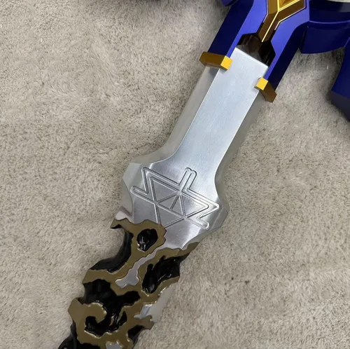 Vista 4 de ACBAGI The Kingdom Link Real Master Sword Metal Cosplay Espada Decayed Sword Full Size Arma Accesorios