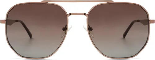 Vista 2 de SOJOS Lentes de sol hexagonales retro para mujeres y hombres, clásicos, vintage, UV400, doble puente cuadrado, lentes de sol SJ1222