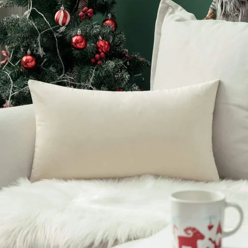 Vista 10 de MIULEE - Funda de almohada de terciopelo suave de lujo decorativa, funda de cojín rectangular única para sofá de primavera, dormitorio, automóvil