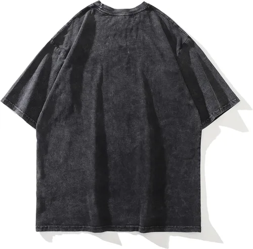 Vista 5 de Aelfric Eden Camisetas gráficas Doberman Washed Camiseta VintageLoose Harajuku Summer Tops