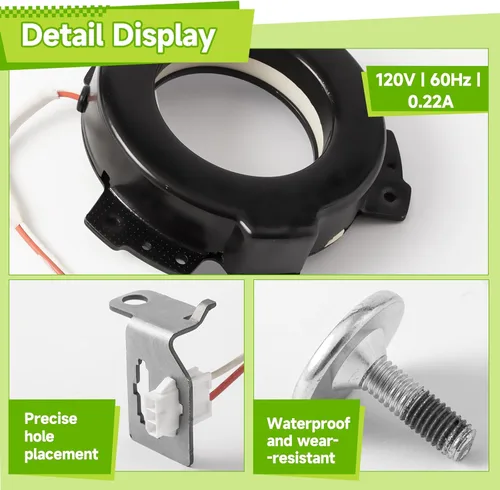 Vista 3 de W10754448 Embrague de lavadora compatible con Whirlpool Maytag Kenmore Crosley, pieza de repuesto W10447973 W10817398 W10905022 AP5956756 3452770
