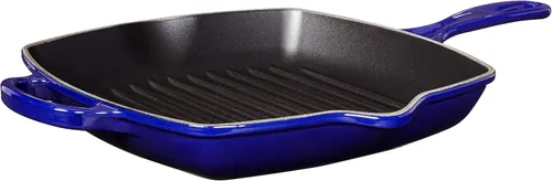 Vista 8 de Le Creuset Sartén cuadrada de hierro fundido esmaltado Signature con asa de hierro, 10.25 pulgadas, Cerise