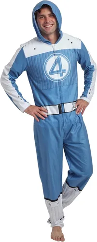 Vista 13 de Bioworld Disfraz de cosplay con capucha y mangas largas para adultos, traje enterizo X-men Wolverine