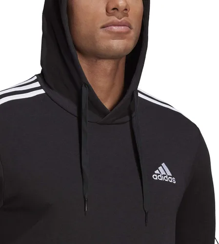 Vista 4 de adidas Men's Essentials 3-Stripes French Terry Hoodie