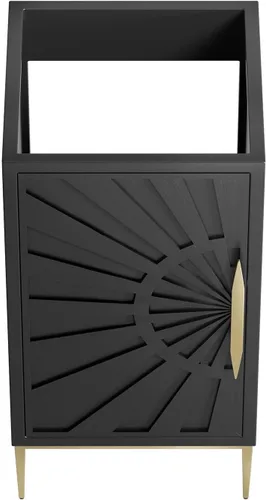 Vista 6 de Modway Awaken Mueble de tocador de baño, 18 pulgadas, color negro