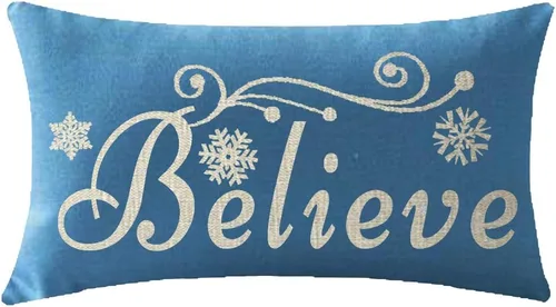 Vista 9 de ITFRO Juego de 2 fundas de almohada de algodón y lino, decoración de Navidad, decoración de pinos, árboles de pino, plantas del bosque, funda