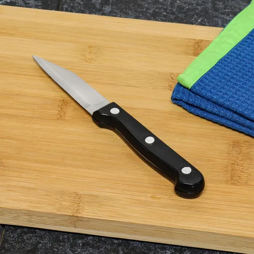 Vista 6 de Chef Craft Select - Cuchillos para pelar, juego de 2 cuchillos de 9.5 pulgadas, acero inoxidable/negro