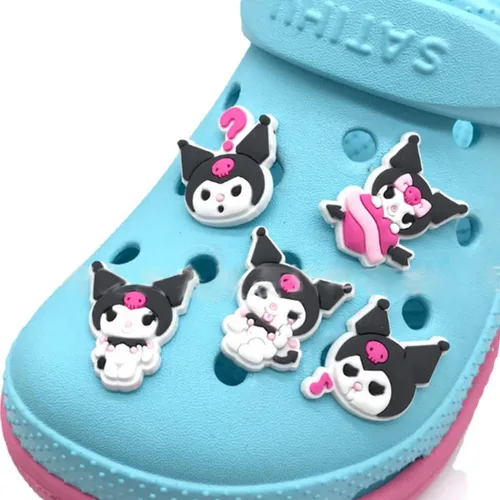 Vista 3 de Dijes para zapatos de cocodrilo, accesorios de decoración de fiesta de zapatos de anime, regalo para niños, niñas, mujeres y hombres