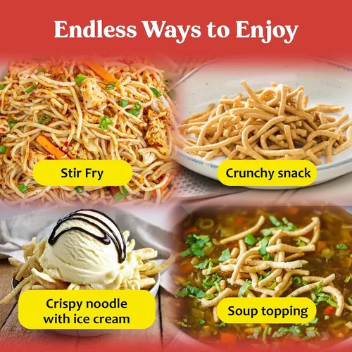 Vista 7 de Sun Luck Chow Mein Fideos de 12 onzas – Fideos de huevo clásicos de estilo chino para saltear, Chow Mein & Lo Mein; cocción rápida, versátil básico