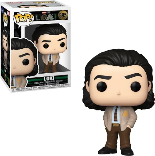 Vista 7 de POP Marvel: Loki - Figura de vinilo de Loki in Suit Funko (paquete con funda protectora de caja compatible)