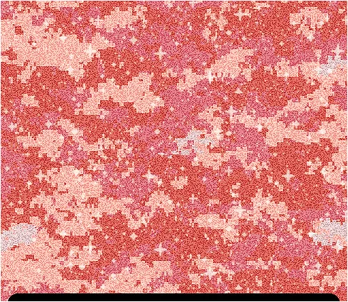 Vista 7 de Camuflaje Estampado Glitter HTV (13.33" x 12") - Camuflaje Azul