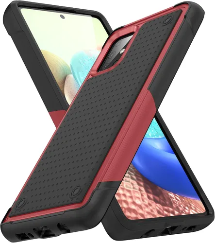 Vista 11 de Funda diseñada para Samsung Galaxy A71 5G, funda 2 en 1 regalo de grado militar, protección contra caídas, cubierta resistente de servicio pesado, a