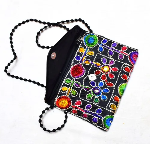 Vista 4 de YUSRA HANDICRAFTS - Bolsas de mano elegantes para mujer, bolsas hechas a mano para niñas, bolsas de boda de noche, bolsa de mano para mujer, Multi