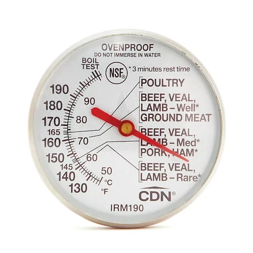 Vista 2 de CDN IRM200-Glow Proaccurate Carne/Aves de corral termómetro a prueba de horno-NSF Certificado, Carne/Ave, Plateado