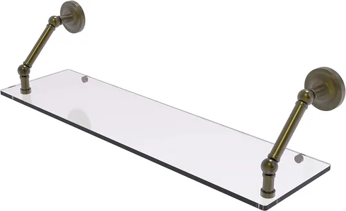 Vista 52 de Allied Brass PR-1/22-ORB Pr - Estante de vidrio con bordes biselados de 1 pulgada, 22 pulgadas, bronce aceitado