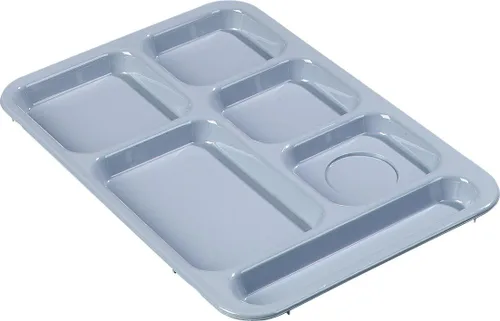 Vista 6 de Carlisle FoodService Products Bandeja de 6 compartimentos para mano derecha, 10" x 14", color negro
