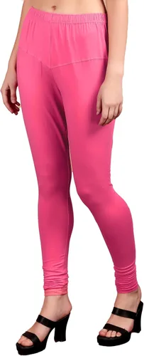 Vista 52 de ladyline Leggings Churidar elásticos de algodón para mujer Extra largos de longitud completa de cintura alta Talla regular y grande Pantalones