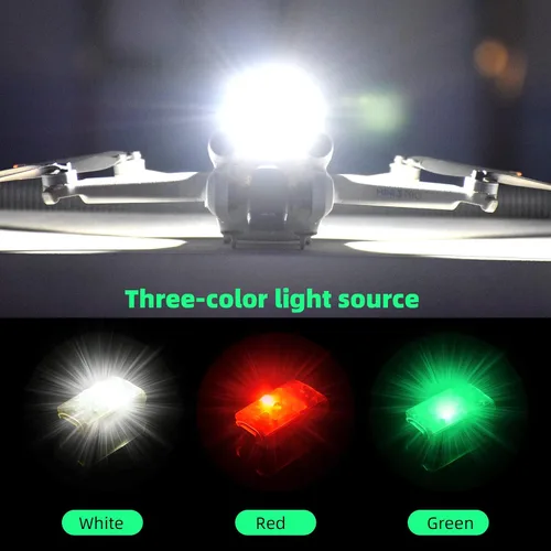 Vista 7 de HeiyRC Mini Drone Strobe Light - LED superbrillantes para DJI Air 3S/Neo/Avata 2/Mini 4K/3 Pro/4 Pro/2S/Mavic 3/Mavic 2/SE Drone Night Flight Anti
