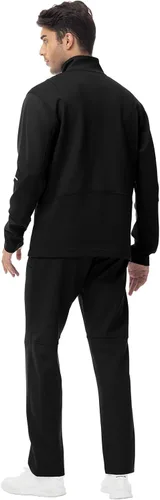 Vista 4 de YSENTO - Chándal para hombre, 2 piezas, chaqueta y pantalones, cremallera completa