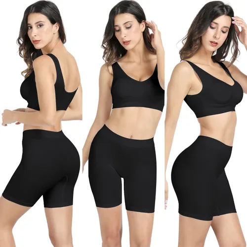 Vista 3 de BESTENA Slip Shorts Womens Comfortable Seamless Smooth Slip Shorts for Under Dresses