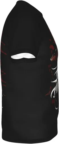 Vista 4 de Anime Angels-of-Death T-Shirt Man's Fashion Round Neck Cotton T-Shirts Summer Short Sleeve Tee