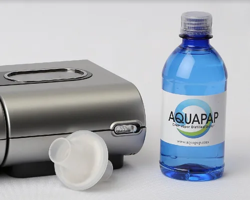 Vista 5 de AQUAPAP Easy Lift - Paquete de 24 unidades de agua CPAP destilada al vapor de 12 onzas Incluye 4 x 6 bolsas de fácil elevación 1 – 2 noches por