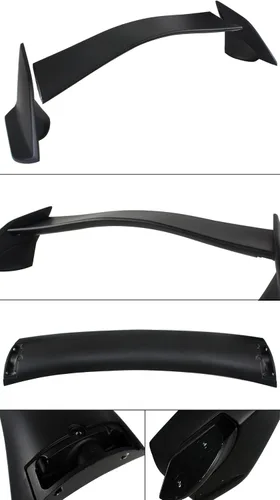 Vista 2 de Alerón trasero para Honda Civic Sedán JDM CTR T-R 3PC modelos 2016 a 2017 10.ª