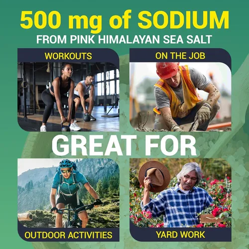 Vista 7 de Dr. Berg Sports - Electrolitos de hidratación en polvo con más sal (rosa Himalaya) – 30 paquetes de electrolitos keto en polvo con un delicioso