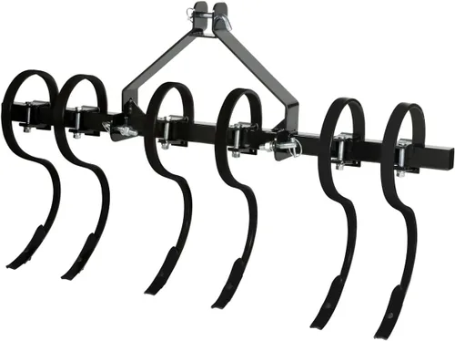 Vista 12 de IMPACT IMPLEMENTS® Paquete de 7 Piezas CAT-0 para Tractores de Césped/Jardín. Incluye raspador de caja, rastrillo, arado, cuchilla, cultivador