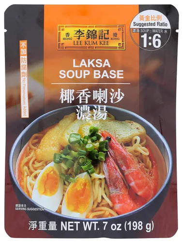 Vista 6 de Lee Kum Kee Base de sopa de hueso de cerdo al estilo japonés (7 onzas – paquete de 6), Umami, sopa rica y cremosa de hueso de cerdo, perfecta