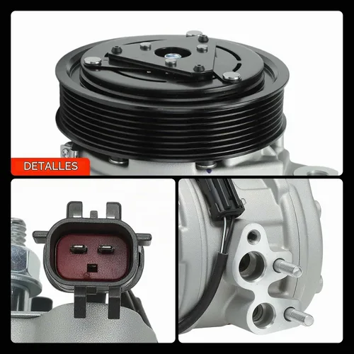 Vista 9 de Compresor de aire acondicionado A-Premium con embrague compatible con Dodge Ram 1500 2500 3500 5.7 2003-2008, Ram 4000 5.7 2005-2008