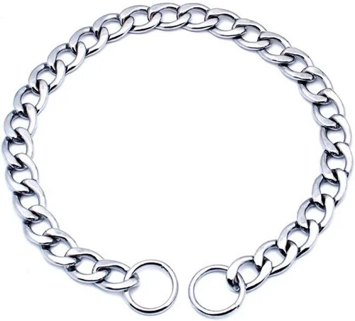 Vista 5 de SGODA Collar de estrangulador de entrenamiento para perros de cadena, 22 in, 0.118 in