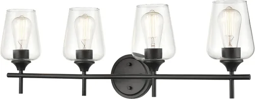 Vista 11 de ML Lighting Ashford - 3 tocador de baño ligero, 10.25 pulgadas de alto y 22 pulgadas de ancho, acabado de níquel cepillado cepillado níquel