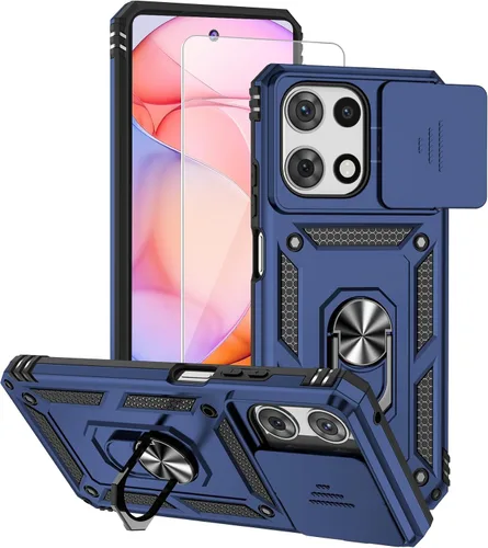 Vista 10 de Funda 5G para Motorola Moto G Stylus 2025/2026 con protector de pantalla de vidrio templado, TPU suave y flexible, ajuste delgado, a prueba
