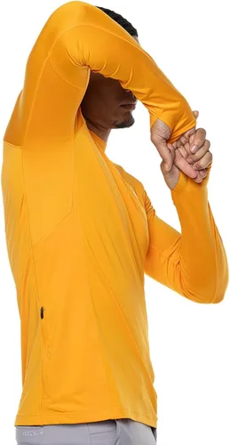 Vista 4 de Coolibar Camiseta de manga larga para hombre con protección solar UPF 50+ Agility