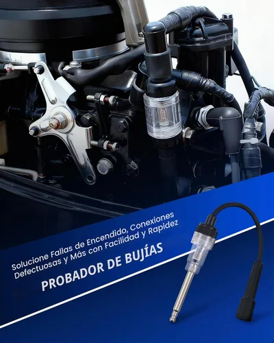 Vista 6 de Kit de probador de compresión de motor Orion Motor Tech, kit de probador de compresión de cilindro de 9 piezas con probador de bujías 4 adaptadores