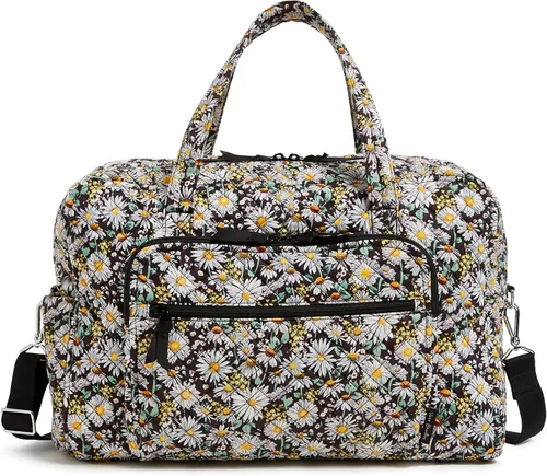 Vista 14 de Bolso de viaje Vera Bradley Signature para mujer, de algodón, para fin de semana, Escalada Ivy Green, Talla única