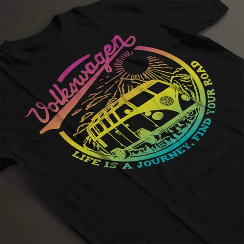 Vista 4 de Volkswagen Camiseta para mujer Life is A Journey