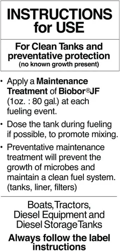 Vista 5 de BIOBOR Aditivo de combustible diesel JF: suplemento de biocida de combustible altamente eficaz, evita la corrosión de los tanques de combustible