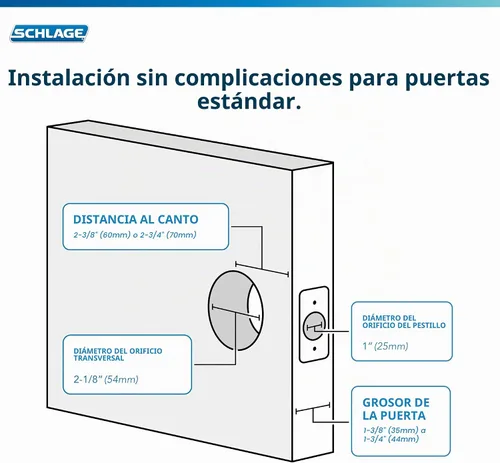 Vista 7 de Schlage Single Cylinder Front Door Deadbolt, Aged Bronze Cerrojo de un solo cilindro con llave exterior y giro en el interior, ajuste universal