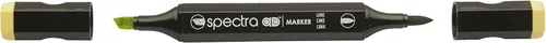 Vista 11 de AD Marker Chartpak Spectra, Tri-Nib y cepillo de doble punta, verde manzana, 1 cada uno (S044AD)