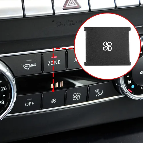 Vista 6 de Jaronx compatible con botones de velocidad del ventilador Mercedes Benz